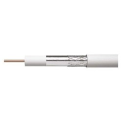 Outlet Kabel Antenowy Koncentryczny Przewód CB130 20 m Biały