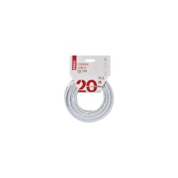 Outlet Kabel Antenowy Koncentryczny Przewód CB130 20 m Biały