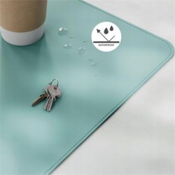Outlet Podkładka pod mysz na biurko 80 x 40 cm Matowo Zielona Wodoodporna