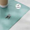 Outlet Podkładka pod mysz na biurko 80 x 40 cm Matowo Zielona Wodoodporna