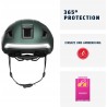 Outlet Kask rowerowy miejski Abus Hyp-e Jungle Green L 57-61cm