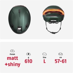 Outlet Kask rowerowy miejski Abus Hyp-e Jungle Green L 57-61cm