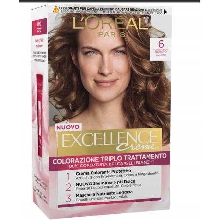 L'Oreal Paris Excellence krem koloryzujący 06 blond ciemnobrązowy