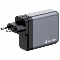 Outlet Ładowarka sieciowa Verbatim GNC-140 3x USB-C PD 140 W 1x USB-A OPIS