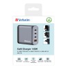 Outlet Ładowarka sieciowa Verbatim GNC-140 3x USB-C PD 140 W 1x USB-A OPIS