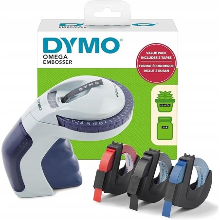 Outlet DYMO DRUKARKA DO ETYKIET TŁOCZONYCH 119877 + 3 TAŚMY