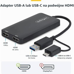 Outlet StarTech Adapter USB-C/A na Dual HDMI 2x HDMI 4K 1080p Mac Windows