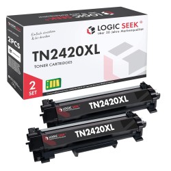 Outlet Logic-Seek TN-2420 toner XXL czarny do Brother MFC-L2710DW, 2 szt.
