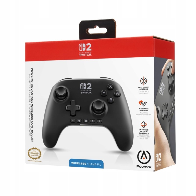 USZKODZONY PowerA SWITCH2 pad bezprzewodowy Advantage - czarny