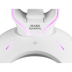 Outlet Stojak na słuchawki Mars Gaming MHHPROW Biały z podświetleniem LED