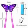 Outlet Flying Hoefer latawiec jednosznurkowy Motyl 140 × 71 cm, fioletowy