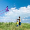 Outlet Flying Hoefer latawiec jednosznurkowy Motyl 140 × 71 cm, fioletowy