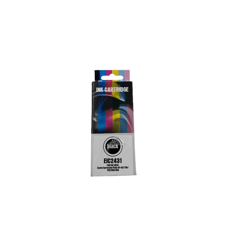 Outlet Zamiennik tuszu Epson 24XL T2431 EIC2431 czarny z chipem 1 szt.