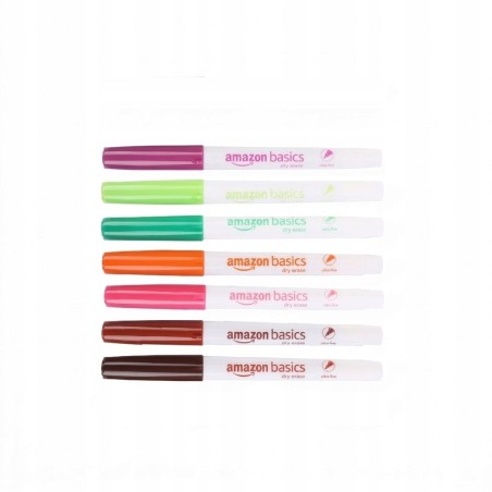 Outlet Marker suchościeralny wielokolorowy AmazonBasics 7 szt.