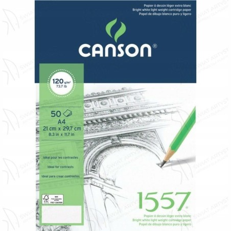 Outlet Szkicownik Canson A4 50 szt. 120/m2 Biały