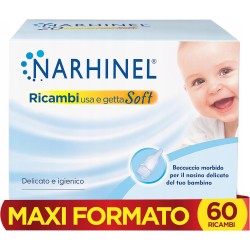 Narhinel Wkłady do aspiratora do nosa dla niemowląt 60szt. Końcówki