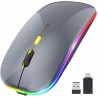 Outlet Mysz Bezprzewodowa Bluetooth USB 2,4GHz LED Szara
