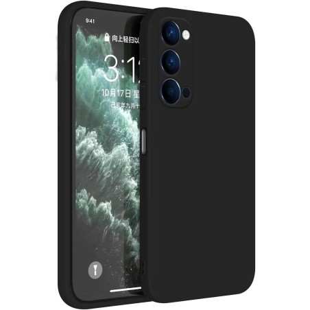 Outlet Topme etui do OPPO Reno4 5G 6,43 cali TPU czarne matowe ochronne