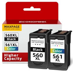 Glliter PG-560XL CL-561XL tusz do Canon PIXMA TS5350 TS7450 zestaw 2 szt