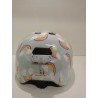 Outlet Kask rowerowy dziecięcy Abus Smiley 3.0 LED Blue Rainbow M 50-55cm