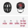 KASK ROWEROWY MIEJSKI ABUS PURL-Y ACE L 57-61CM VELVET BLACK CZARNY