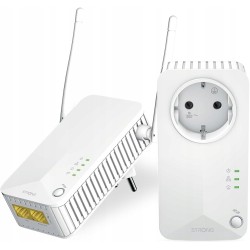Outlet STRONG AV600 Transmiter WiFi 300Mbps Porty LAN Gniazdko 230V 2SZT