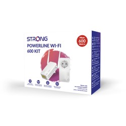 Outlet STRONG AV600 Transmiter WiFi 300Mbps Porty LAN Gniazdko 230V 2SZT