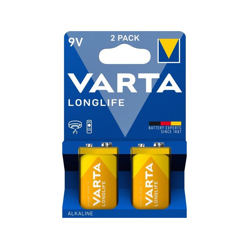 Outlet Bateria alkaliczna Varta Longlife 9V 6F22 2 szt.