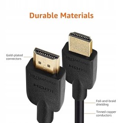Outlet Amazon Basics kabel HDMI 2.1 8K 60Hz 4K 120Hz 48Gbps 1,8m Ultra HD