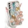Outlet Xylota etui TPU do Samsung Galaxy A55 5G, kwiatowe, beżowe,
