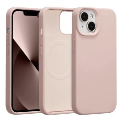 Outlet UCASONG Magnetyczne silikonowe etui do iPhone'a 13/14 różowe