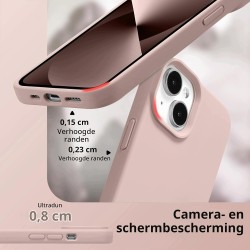 Outlet UCASONG Magnetyczne silikonowe etui do iPhone'a 13/14 różowe