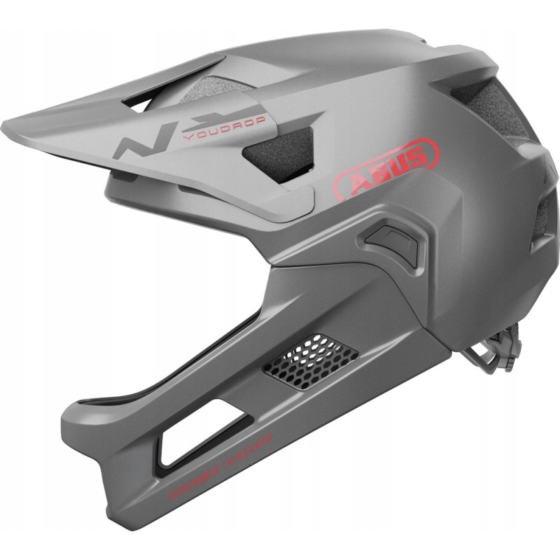 Kask rowerowy fullface Abus Youdrop FF Ti Silver S 48-55cm