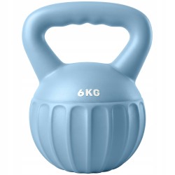 Outlet SPORTNOW Kettlebell 6 kg hantla do ćwiczeń w domu niebieski