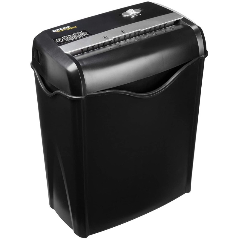 Outlet Amazon Basics Niszczarka do dokumentów 5-6 arkuszy Czarna