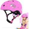 Kask Dziecięcy Rowerowy Jednorożec Regulowany Ochronny Rozmiar S 55 - 58 cm