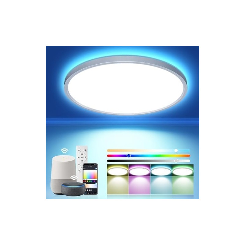 Outlet ORTEN Lampa Sufitowa LED RGB 36W Smart WiFi 30cm z pilotem