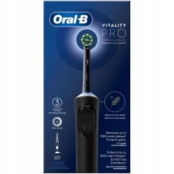 Outlet Szczoteczka elektryczna Oral-B Vitality Pro czarna 7600 obr/min OPIS