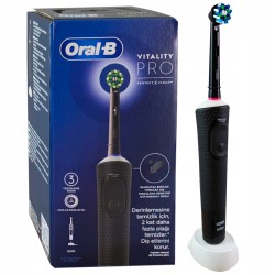 Outlet Szczoteczka elektryczna Oral-B Vitality Pro czarna 7600 obr/min OPIS