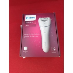 Uszkodzony DEPILATOR PHILIPS BRE715/00 NA MOKRO I SUCHO biały cały zestaw