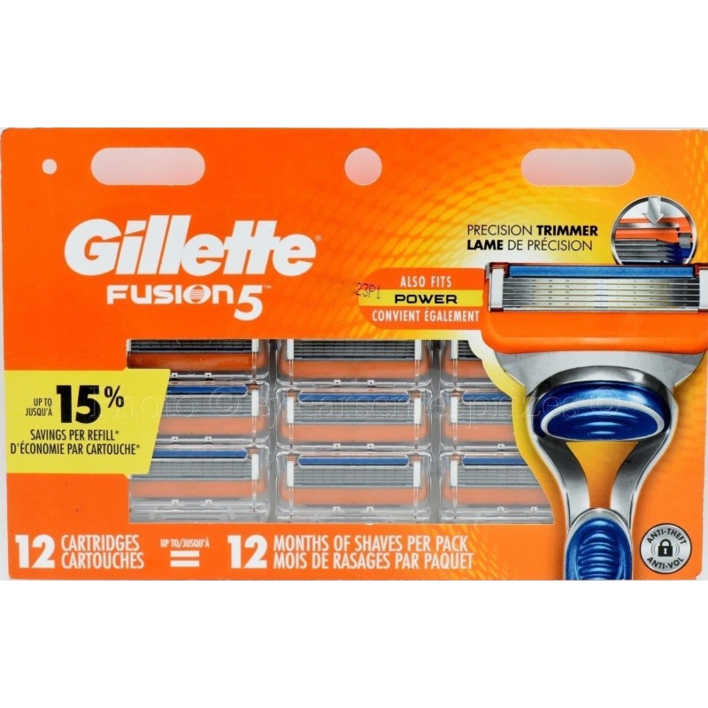 Outlet Wkłady do maszynek Gillette Fusion/ProGlide/ProShield 12 szt