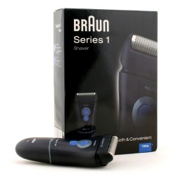 Outlet Golarka dla mężczyzn Braun 130 SERIES 1 czarny niebieski wodoodprona