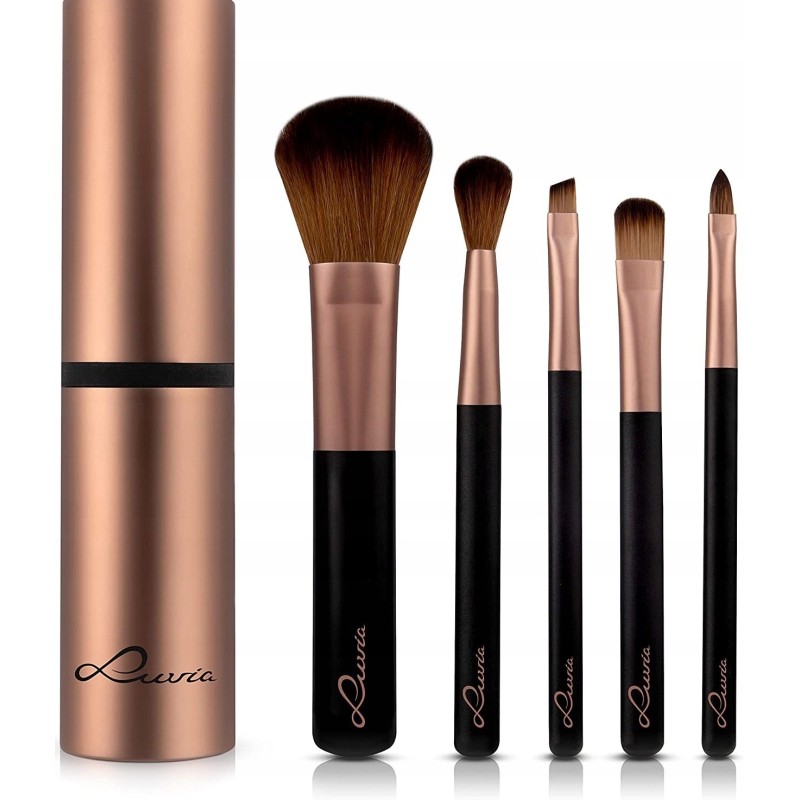 Outlet ZESTAW TRAVEL SET LUVIA PĘDZLI DO MAKIJAŻU kawowy kolor 5szt. makeup Outlet ZESTAW TRAVEL SET LUVIA PĘDZLI DO MAKIJAŻU kawowy kolor 5szt. makeup