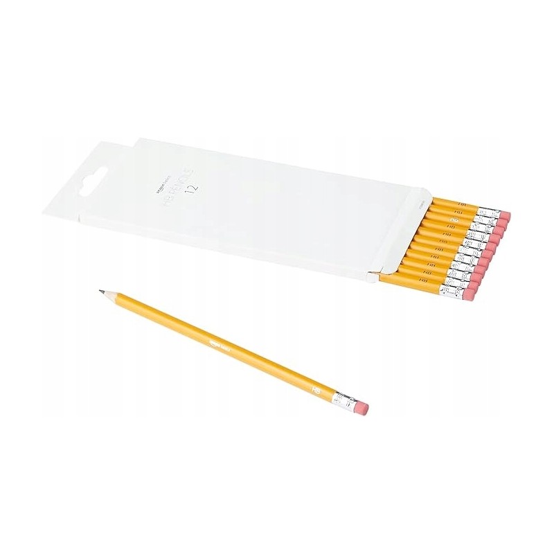 Outlet Zestaw Ołówków z gumką 12 sztuk klasyczne grafitowe Amazon Basics Outlet Zestaw Ołówków z gumką 12 sztuk klasyczne grafitowe Amazon Basics