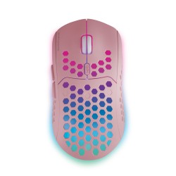 USZKODZONY Myszka do gier różowa dla kobiet RGB wireless MarsGaming MMW3P