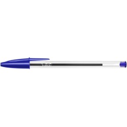Outlet DŁUGOPIS BIC CRISTAL ORIGINAL NIEBIESKI z SKUWKĄ BIUROWY SZKOLNY 1MM