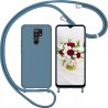 Nupcknn Etui Silikonowe z Paskiem na Xiaomi Redmi 9 6,53" cali miękkie