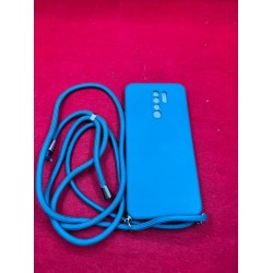 Nupcknn Etui Silikonowe z Paskiem na Xiaomi Redmi 9 6,53" cali miękkie