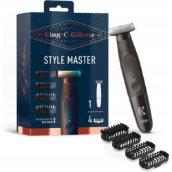 Uszkodzony Outlet Trymer King C. Gillette Style Master z 4 nasadkami