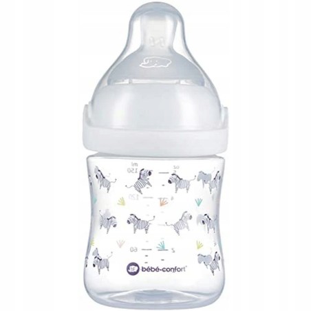Butelka silikonowa 150 ml Bebe Comfort 0m+ zebra BPA FREE CE
